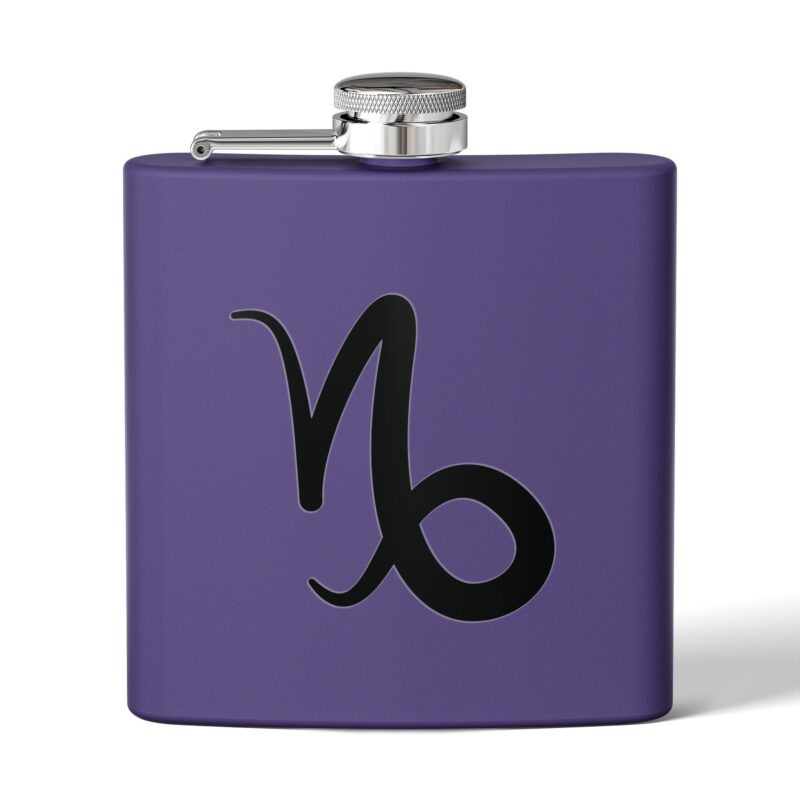 Personalized Stainless Steel Flask - Capricorn Zodiac Gift - Image 17