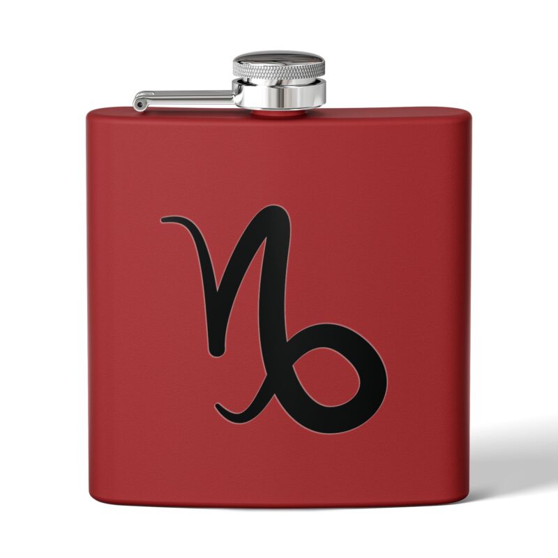 Personalized Stainless Steel Flask - Capricorn Zodiac Gift - Image 5