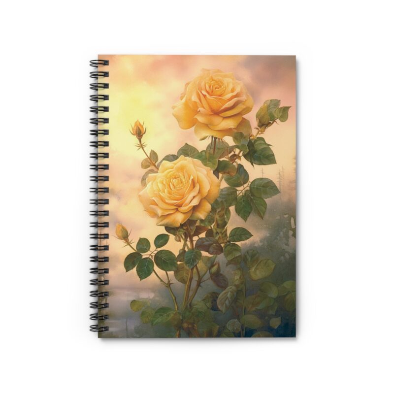 Golden Rose - Spiral Notebook - Image 2