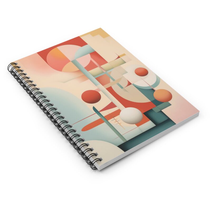 Staggered Ambivalence Abstract - Spiral Notebook - Image 3