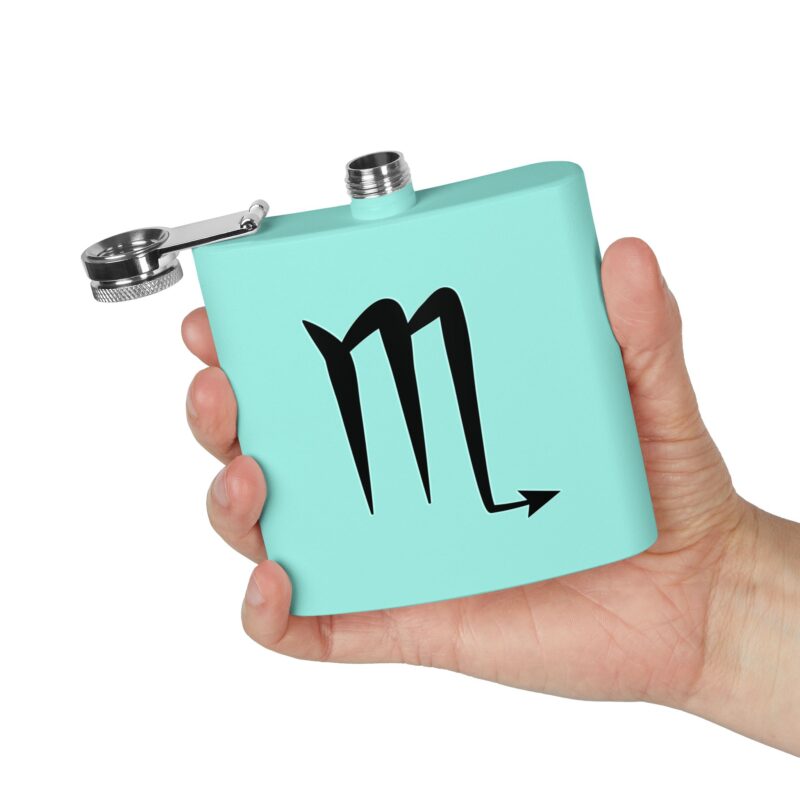 Personalized Stainless Steel Flask - Scorpio Zodiac Gift - Image 12