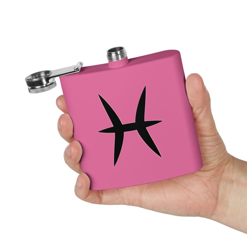 Personalized Stainless Steel Flask - Pisces Zodiac Gift - Image 24