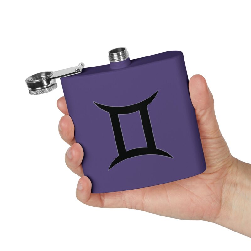 Personalized Stainless Steel Flask - Gemini Zodiac Gift - Image 20