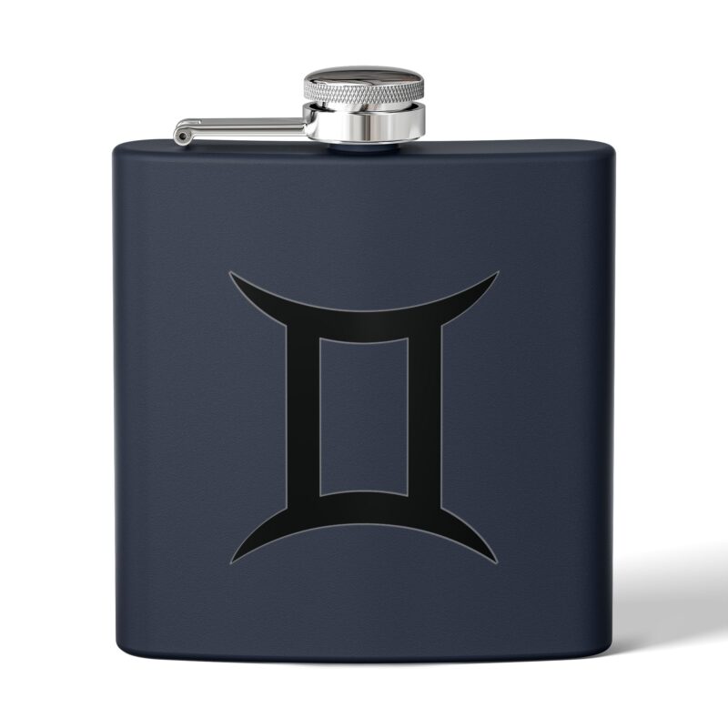 Personalized Stainless Steel Flask - Gemini Zodiac Gift - Image 13