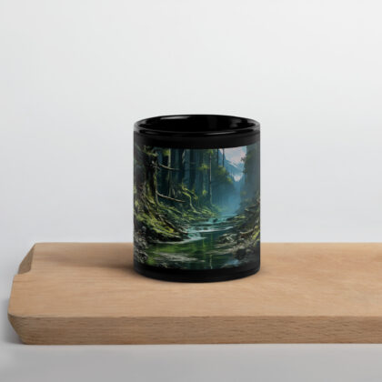 Flora Explorer - Black Glossy Mug