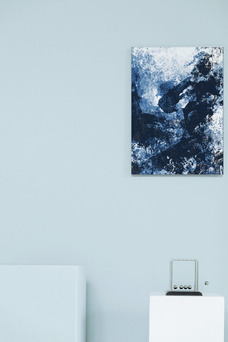 Cold Bliss - 18" x 24" Abstract Canvas Art Print - Image 2