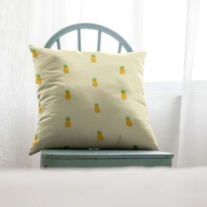 Pineapple Print Decor Pillow - Spun Polyester Square Cushion