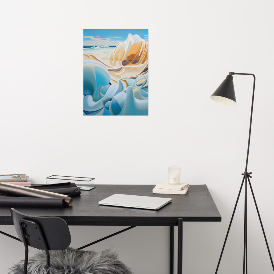 Kappa Wave Abstract - Photo paper poster