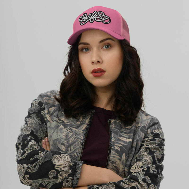 Wild Style Ember Embroidered Trucker Cap - Image 4