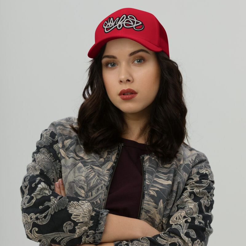 Wild Style Ember Embroidered Trucker Cap - Image 2