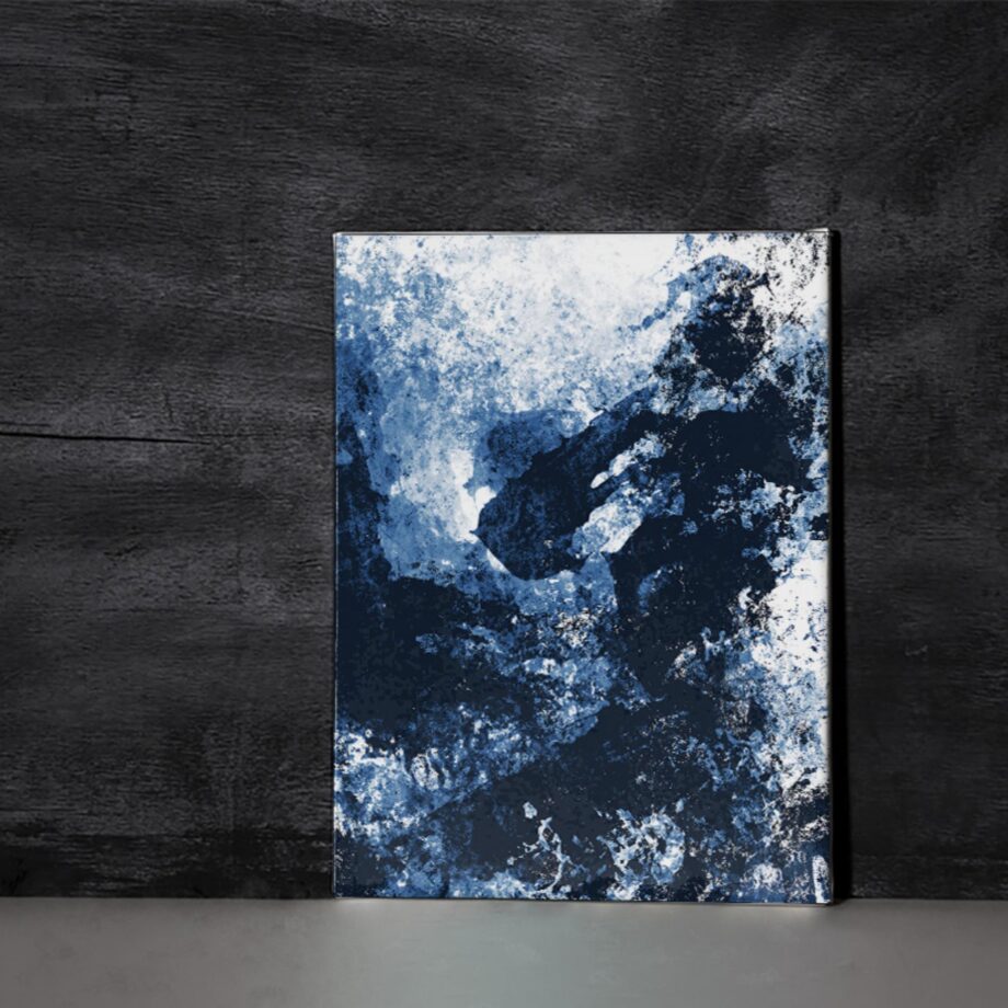 Cold Bliss - 18" x 24" Abstract Canvas Art Print