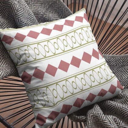 Brass Waves Throw Pillow