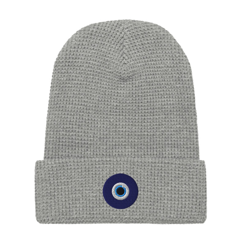 Evil Eye Waffle beanie