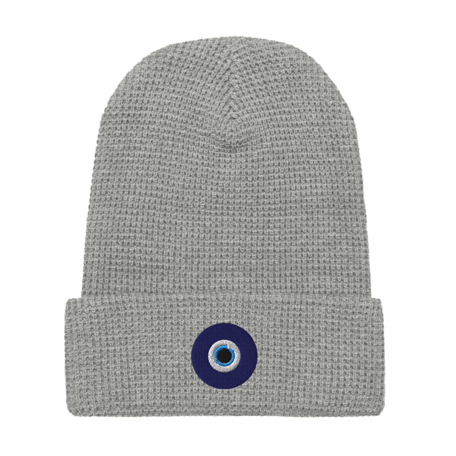 Evil Eye Waffle beanie
