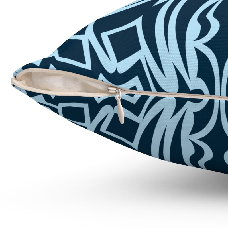 Blue Dream Pattern Throw Pillow - Home Decor - Image 2