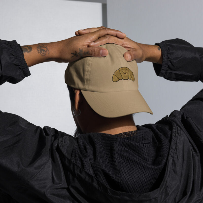 Happy Croissant Embroidered Baseball Cap - Image 5