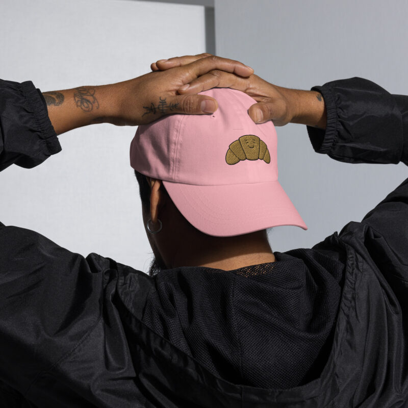 Happy Croissant Embroidered Baseball Cap - Image 7
