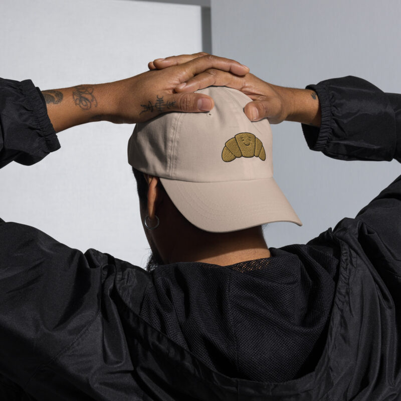 Happy Croissant Embroidered Baseball Cap - Image 6