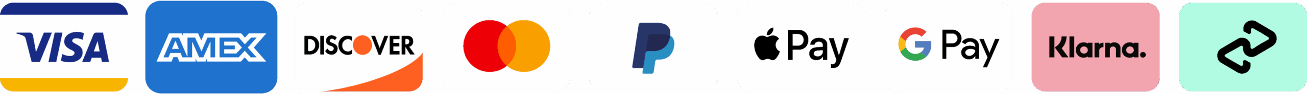 Icons of accepted forms of payment