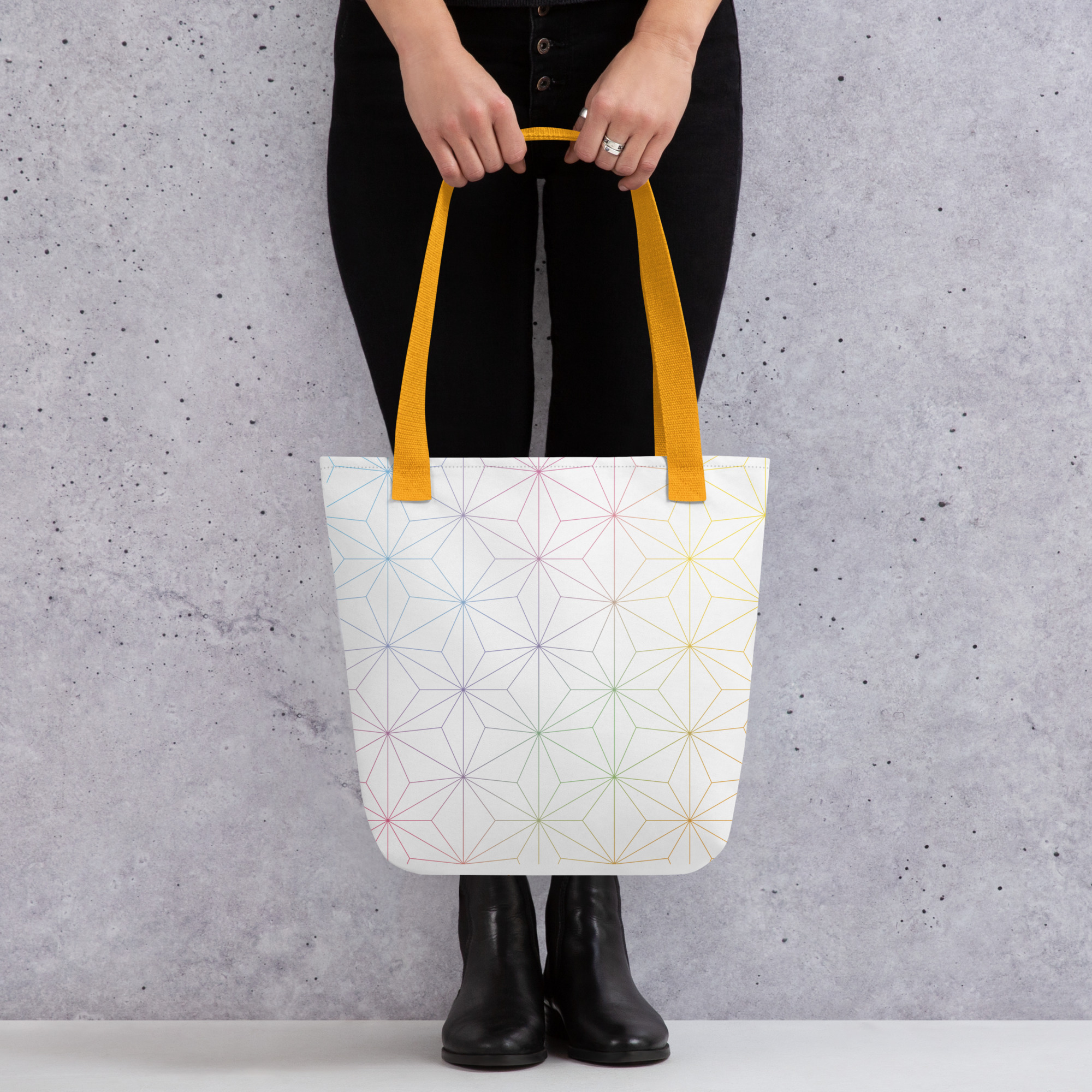 Rainbow Star Seed Tote bag
