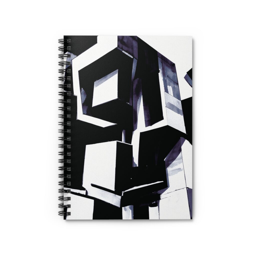 Concrete Jungle Abstract — Spiral Notebook